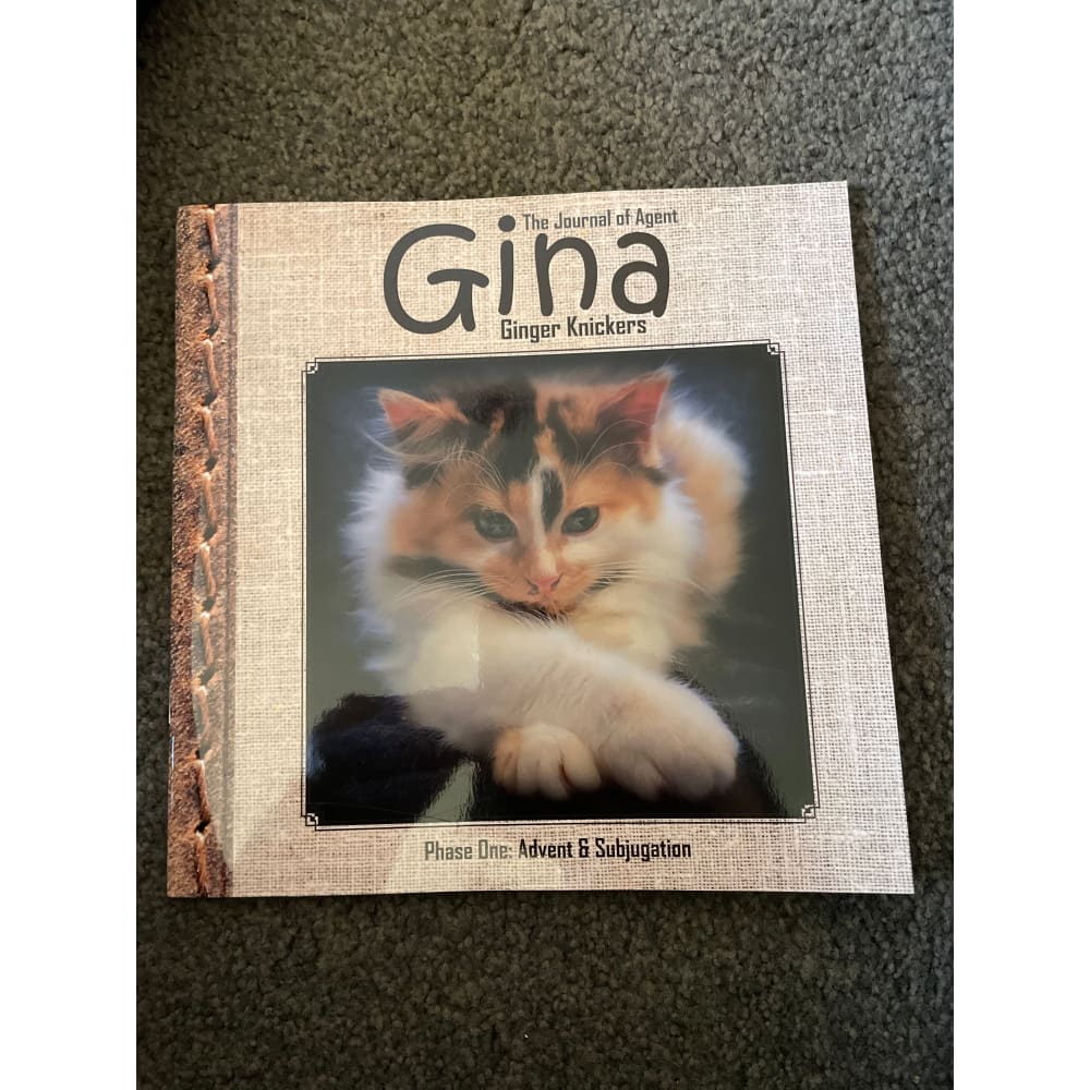The journal of agent gina: phase one - print books book - cat - pet book