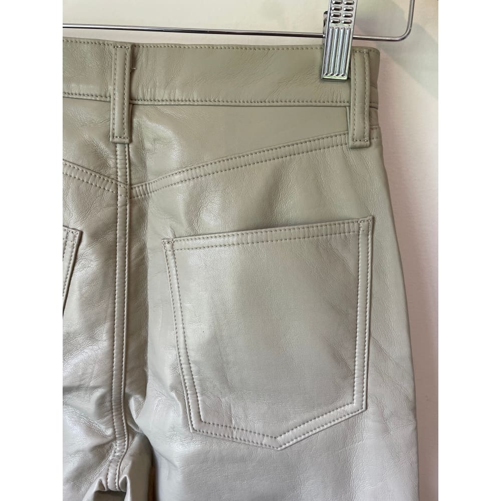 Agolde recycled leather cargo pants – size 23 – minor surface mark – rrp $500 + - cargo pants cargo - clothing &