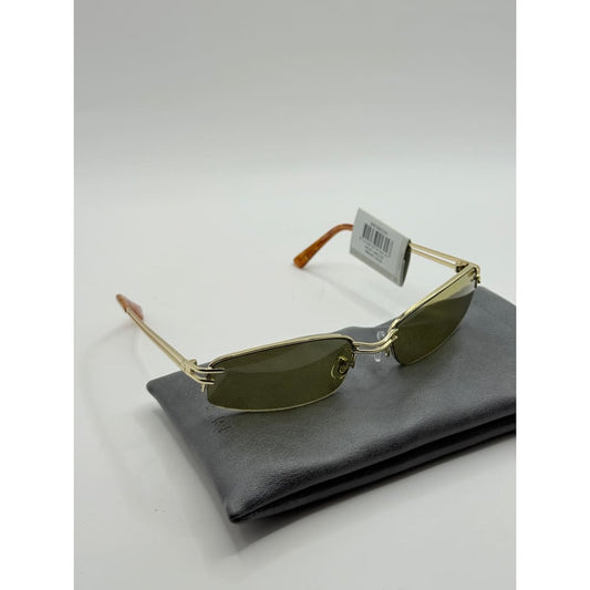 Aire helix bright gold sunglasses - sunglasses accessories women’s apparel