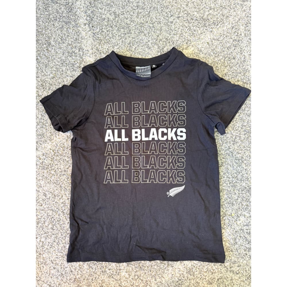 All blacks size 6 graphic t-shirt - black - clothing tops baby clothing