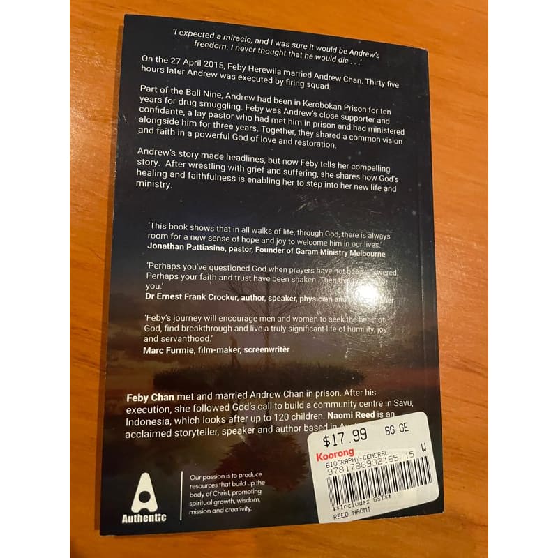 Walking him home: learning to hope again after loving & losing⦠(bali 9) - print books book - memoir printed media