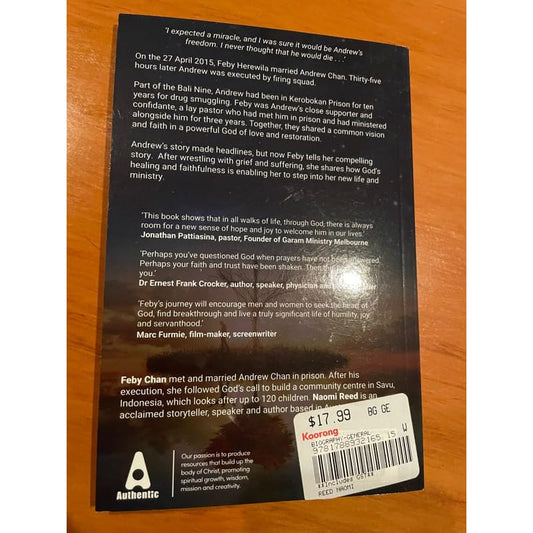 Walking him home: learning to hope again after loving & losing… (bali 9) - print books book - memoir printed media