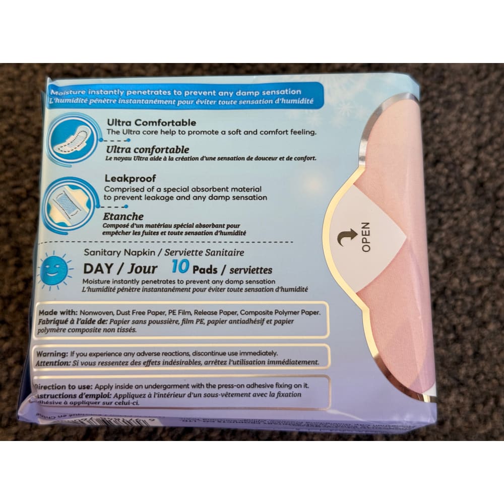 11 packs 10 pads/pack angel moon day use negative-ion sanitary napkins rrp $130 - regular pads & protectors health