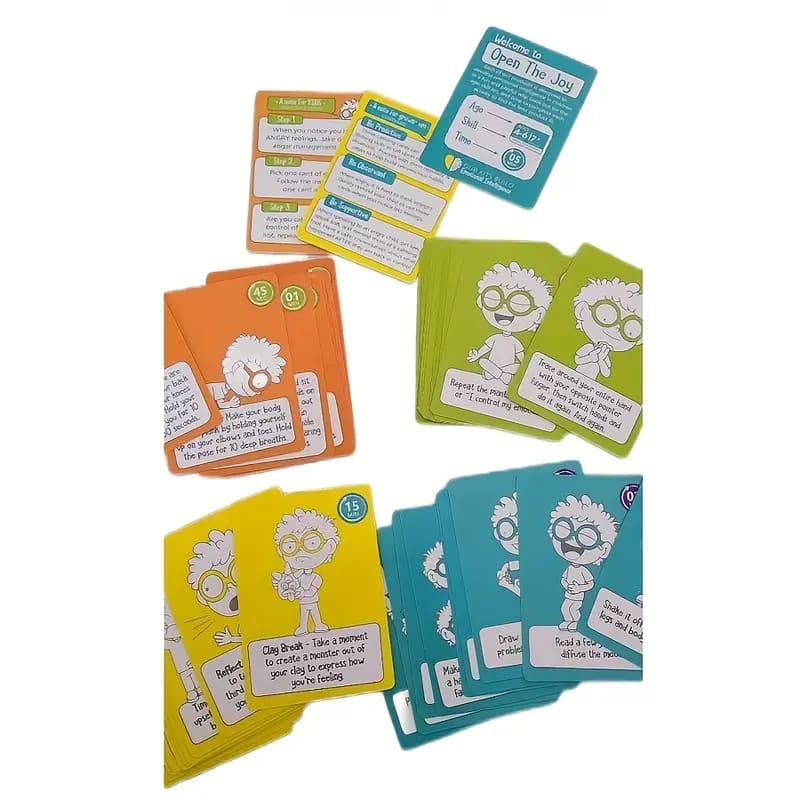 Anger management cards - educational flash cards health and wellness