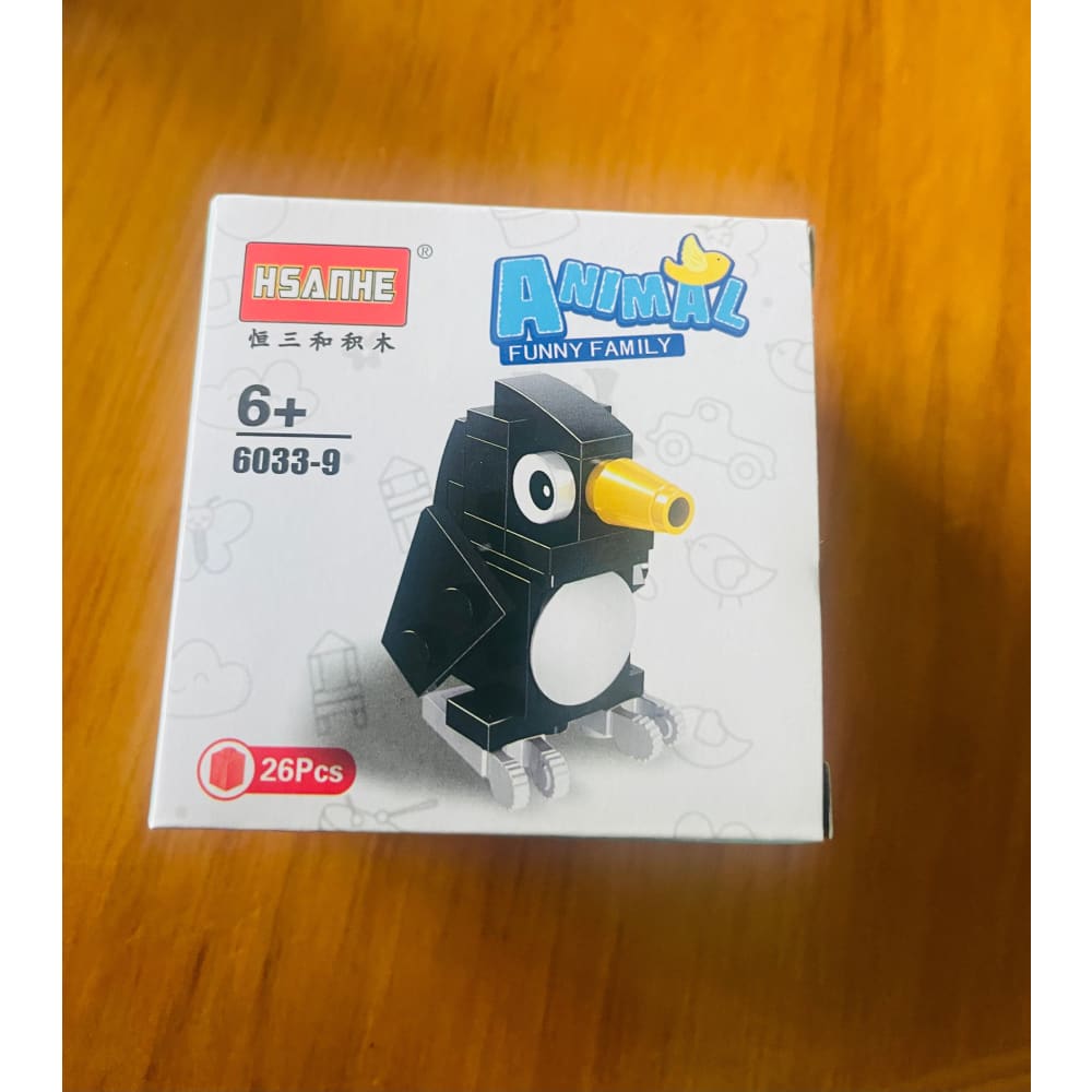 Funny family animal building blocks – 39‑piece set – brand new – multiple styles - penguin - interlocking blocks toys