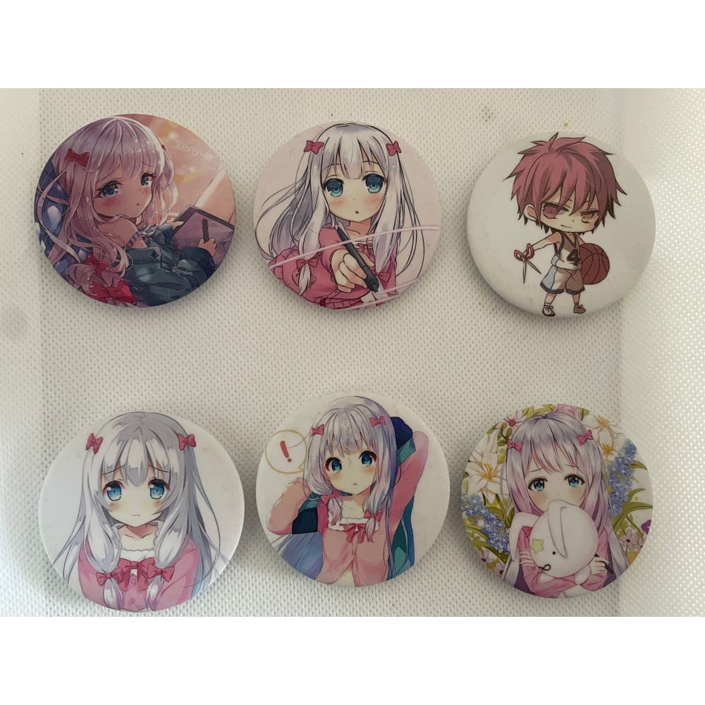 Anime badges – matt finish – multiple designs - lot #2 - brooches & lapel pins anime - brooches & lapel pins anime