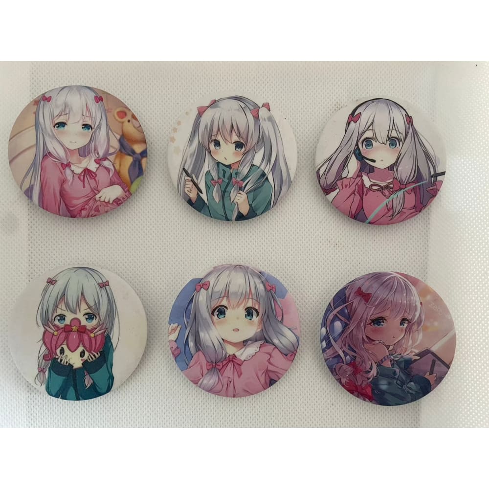 Anime badges – matt finish – multiple designs - lot #3 - brooches & lapel pins anime - brooches & lapel pins anime