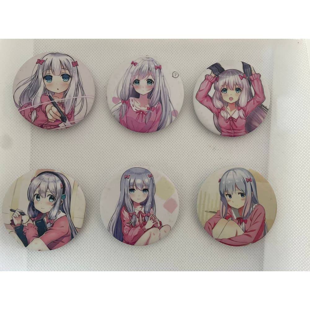 Anime badges – matt finish – multiple designs - lot #5 - brooches & lapel pins anime - brooches & lapel pins anime