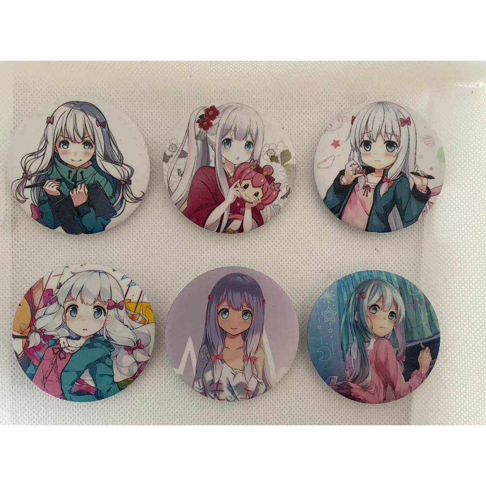 Anime badges – matt finish – multiple designs - lot #7 - brooches & lapel pins anime - brooches & lapel pins anime