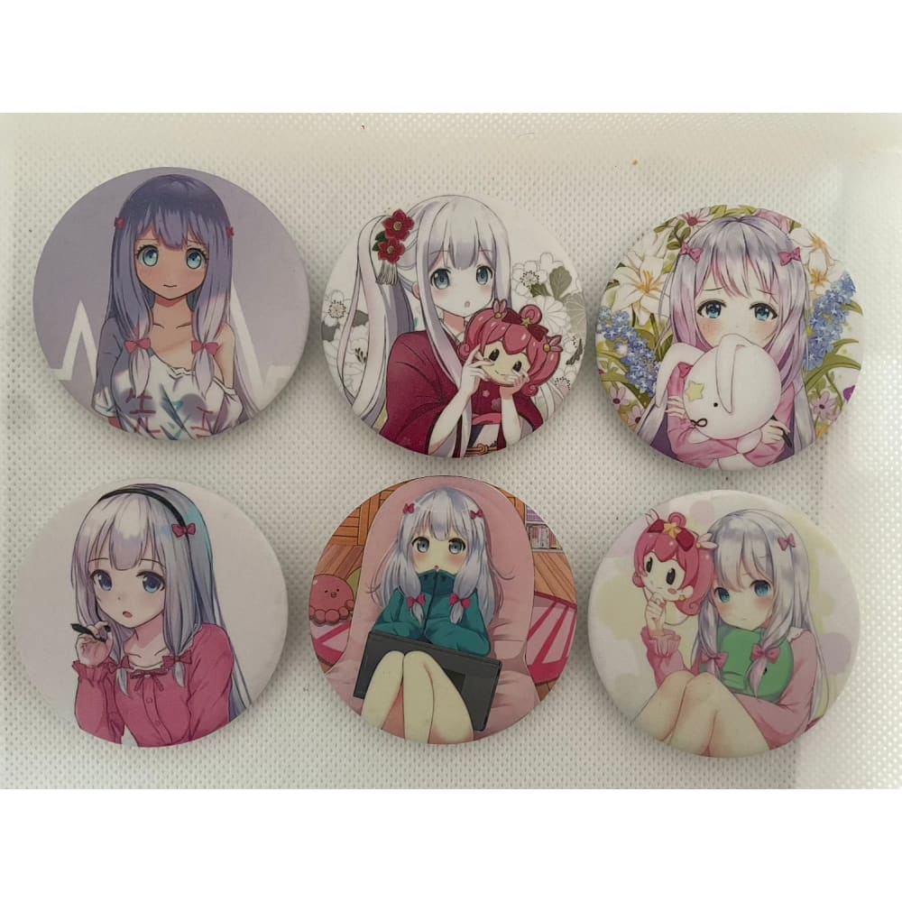 Anime badges – matt finish – multiple designs - lot #9 - brooches & lapel pins anime - brooches & lapel pins anime