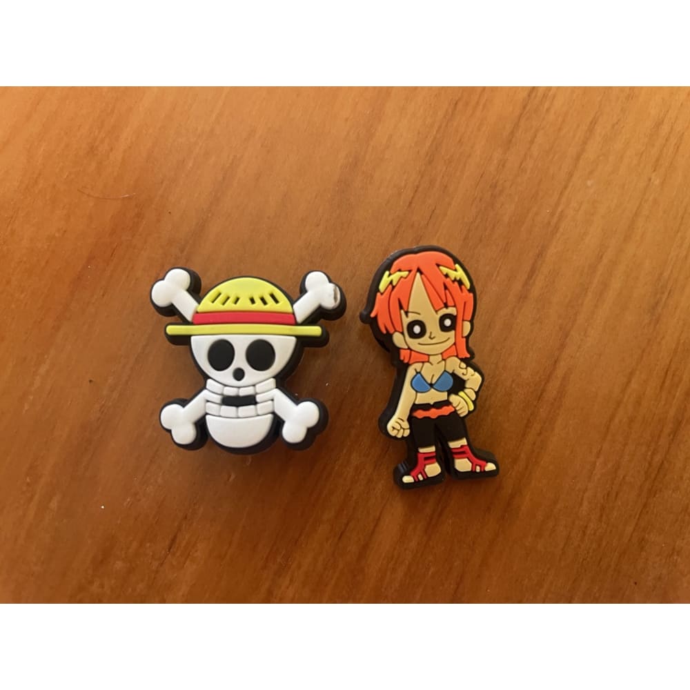 2 x anime shoe charms - 1 - shoe accessories anime - jibbitz - shoe charm - shoe charms fashion accessories