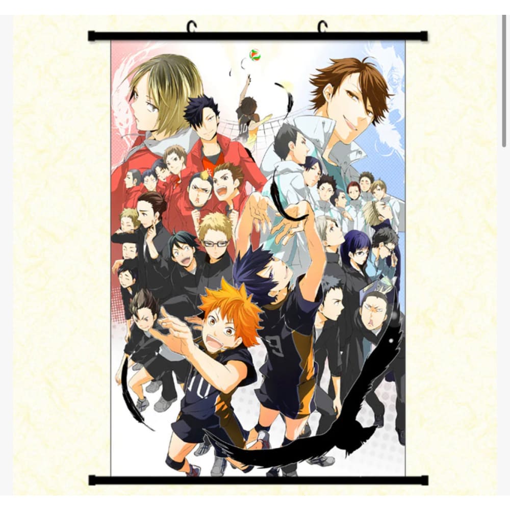 Anime 90x60cm wall scroll – death note dragon ball z haikyu & more - haikyu - posters anime - poster anime