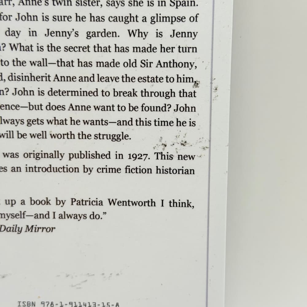 Anne belinda a golden age mystery by patricia wentworth - print books what’s new printed media