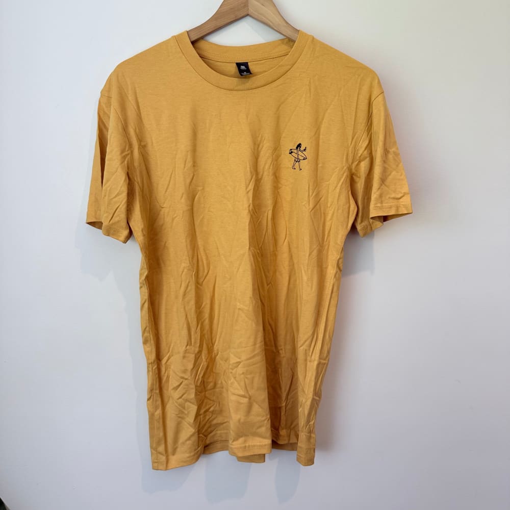 Aotea roast great barrier island cotton tee - brown / m - t-shirts top women’s apparel
