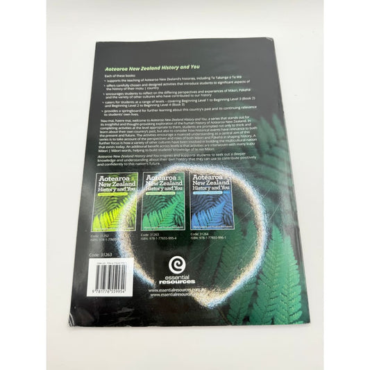 Aotearoa new zealand history and you - beginning level 1 - beginning level 3: book 2 - print books printed media