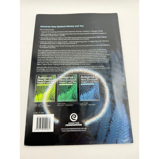 Aotearoa new zealand history and you - beginning level 2 - beginning level 4: book 3 - books printed media