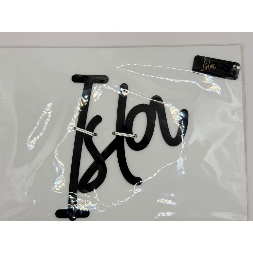 Arlo & co name plaque ’isla’ - decorative plaques home&living materials