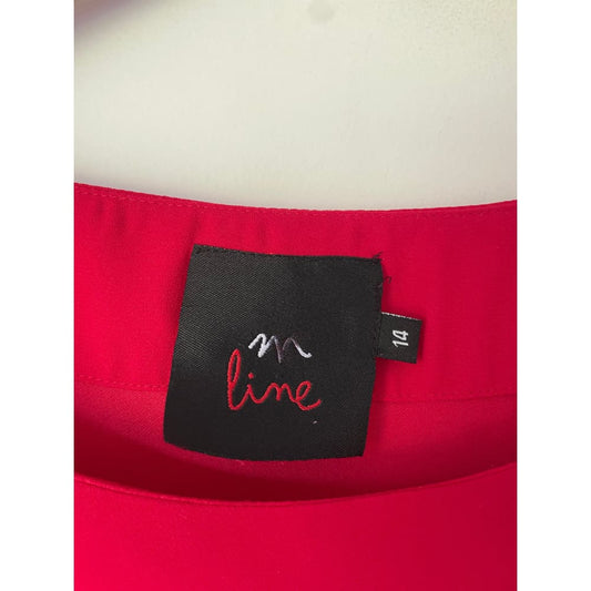 M lime assymetrical tunic - size 14 - tunics condition: used - top women’s apparel