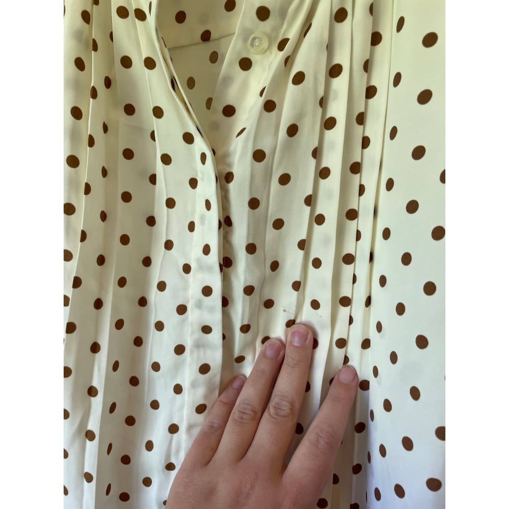 Atmos & here long sleeve polka dot top – size 10 – brand new cut label - blouses blouse - bnew label cut branded