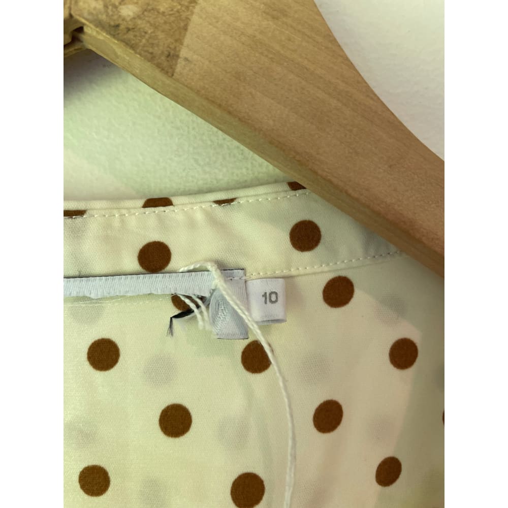 Atmos & here long sleeve polka dot top – size 10 – brand new cut label - blouses blouse - bnew label cut branded
