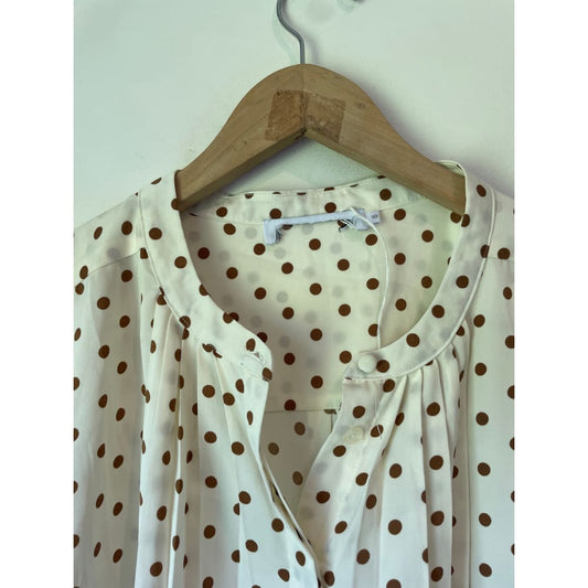 Atmos & here long sleeve polka dot top – size 10 – brand new cut label - blouses blouse - bnew label cut branded