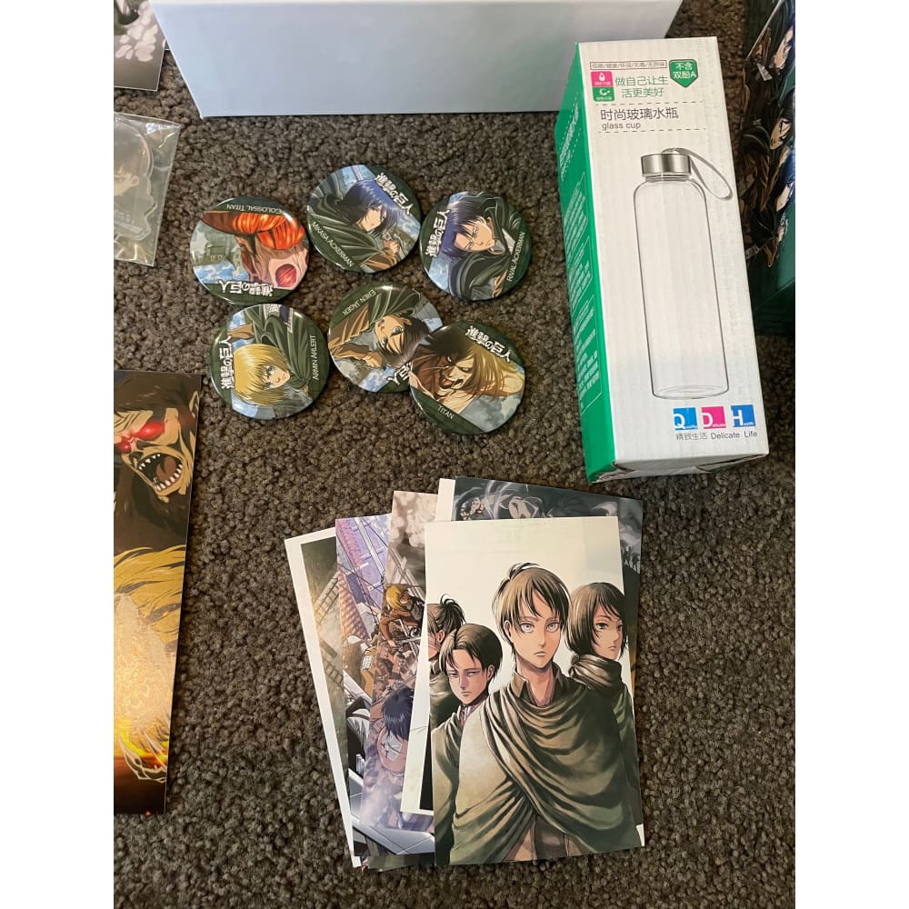 Attack on titan series anime gift box - collectibles anime - collectible anime