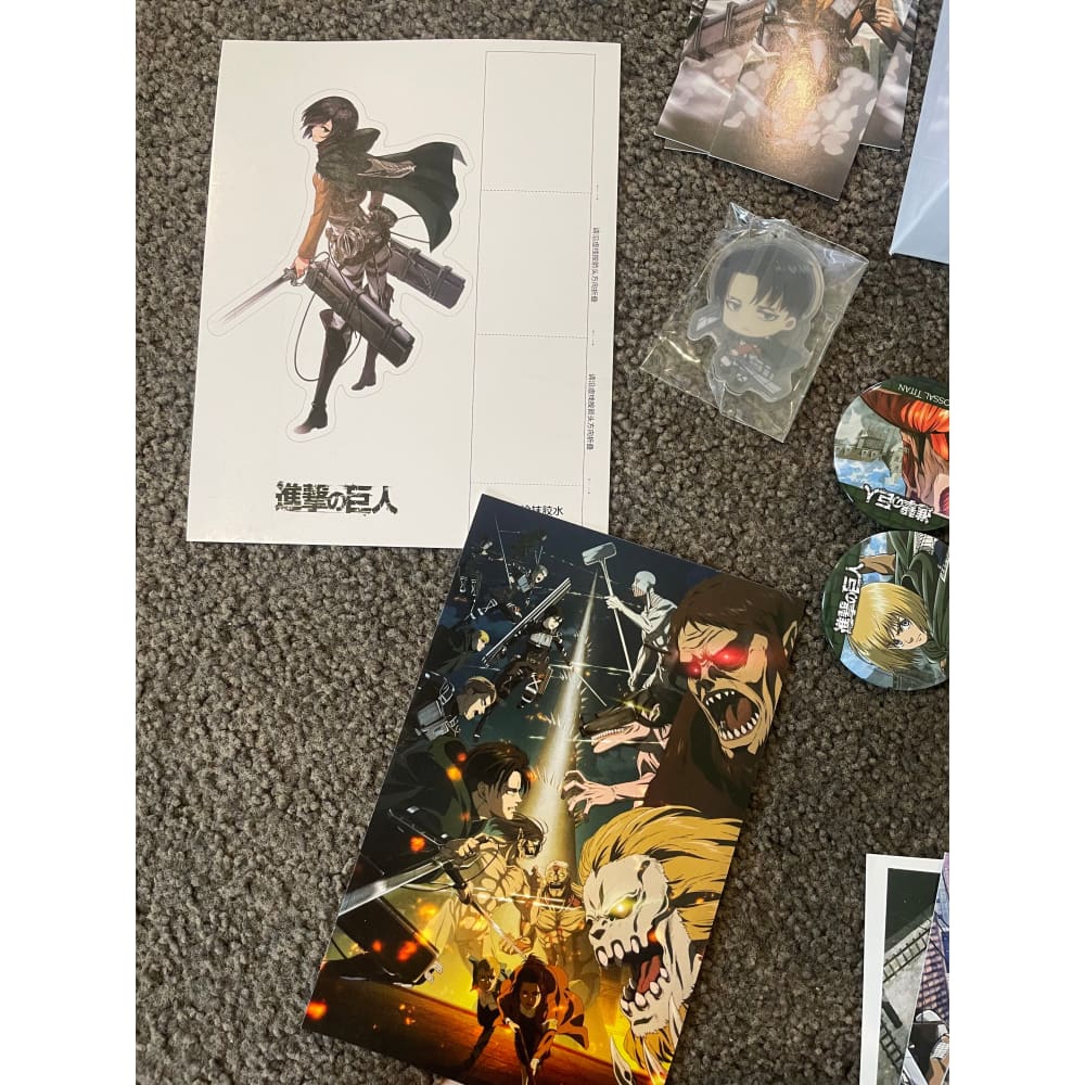 Attack on titan series anime gift box - collectibles anime - collectible anime