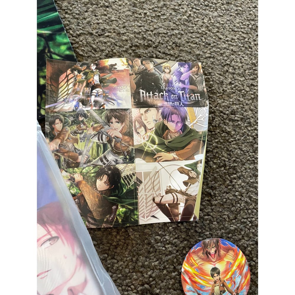 Attack on titan swag bag contents - collectibles anime - collectible anime