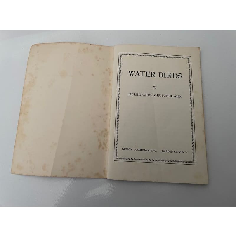 Vintage 1955 national audubon society nature program - water birds - print books book - condition: used - nature