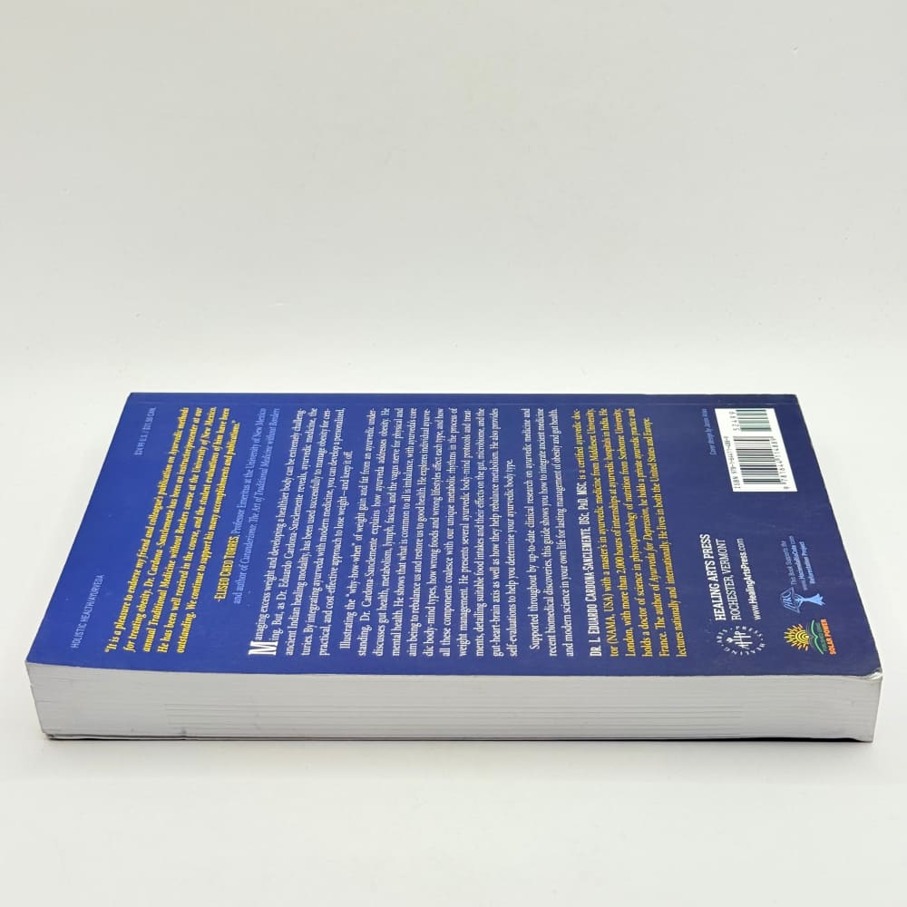 Ayurveda for obesity and gut health by dr. L. Eduardo cardona-sanclemente - print books what’s new printed media
