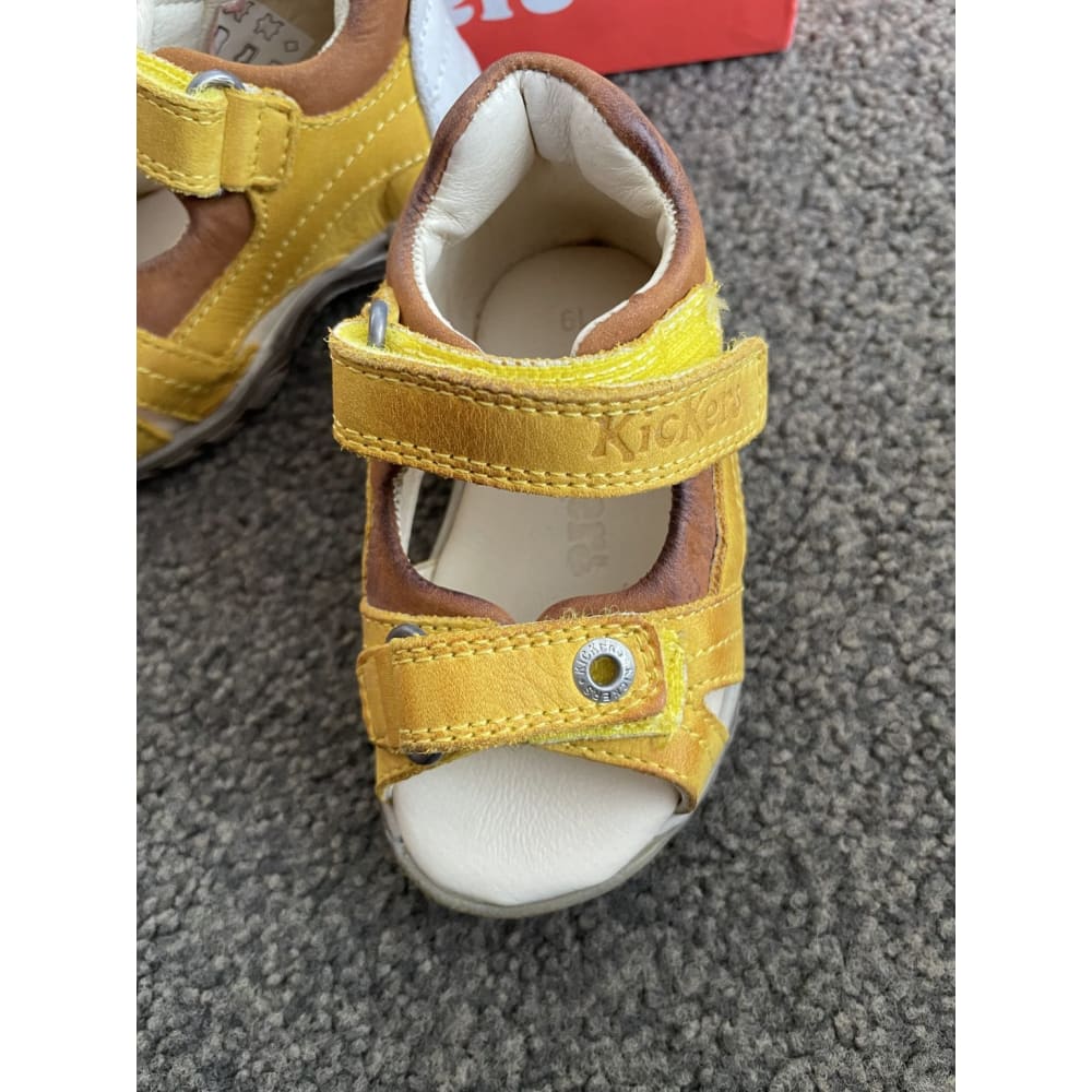 Brand new kickers leather sandals - size us 3 infant - us 3 / eu 19 - baby & toddler shoes baby - clothing & fashion