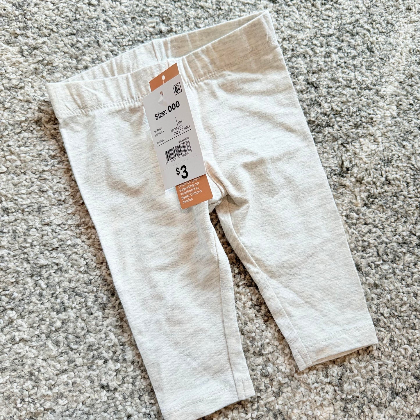 Baby leggings (size 000) – soft & comfy cotton blend! - leggings baby clothing