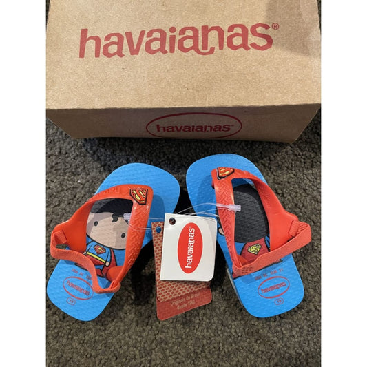 Havianas superman baby jandals - 12-18m - us 5c/ eu 21 - baby & toddler sandals baby - clothing & fashion - infant