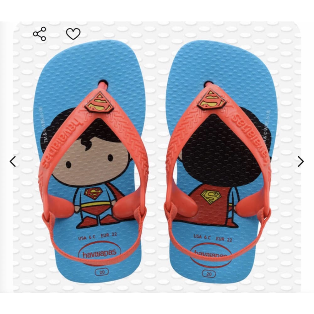 Havianas superman baby jandals - 12-18m - us 5c/ eu 21 - baby & toddler sandals baby - clothing & fashion - infant
