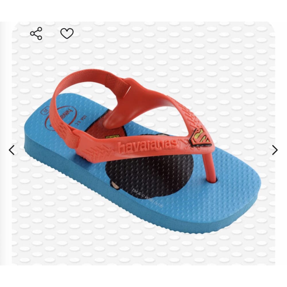 Havianas superman baby jandals - 12-18m - us 5c/ eu 21 - baby & toddler sandals baby - clothing & fashion - infant