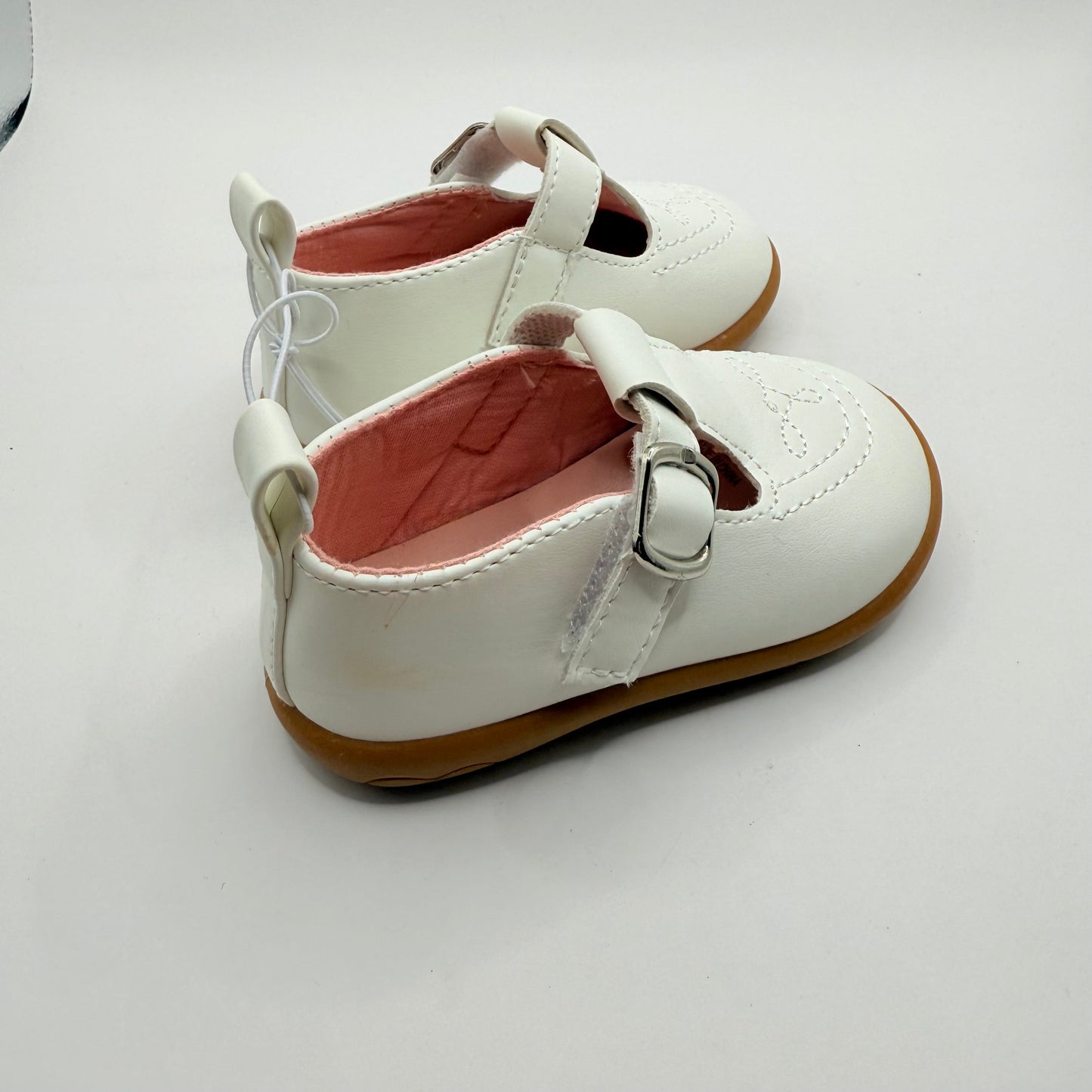 Baby baby white mary jane baby shoes - size 4 - first steps & crawlers baby clothing