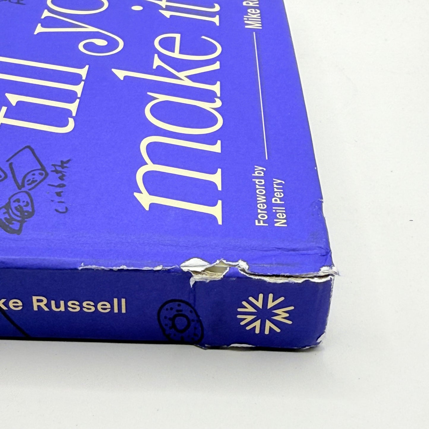 Baker bleu bake it till you make it by mike russell - print books condition: used - whatās new printed media