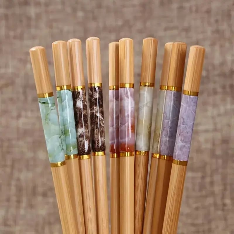 5 pairs of bamboo chopsticks - chopsticks home&living materials