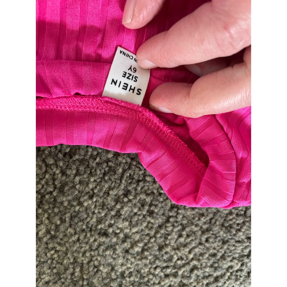 Shein size 6y sparkling pink barbie-themed skirt set with matching top and headband - outfit sets baby clothing