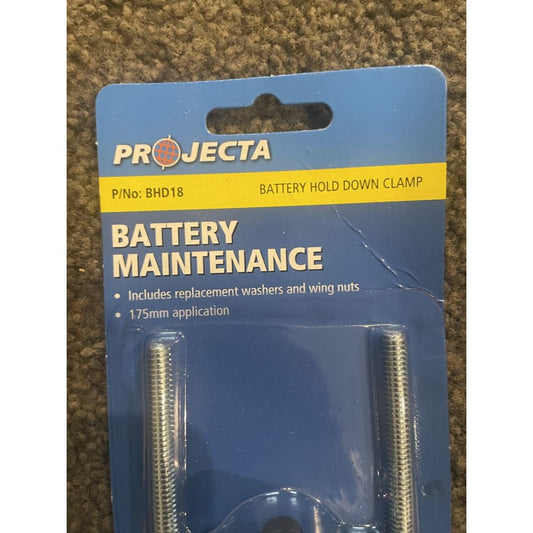 Projecta battery hold down clamp bhd18 - print books automotive - book - technical printed media