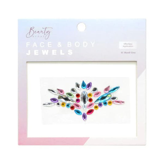 Beauty buddy face & body jewels 01 mardi gras - body makeup body care - body products - makeup women’s beauty product
