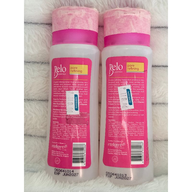 2x belo essentials pore refining whitening toner 100ml - toners & astringents health and wellness