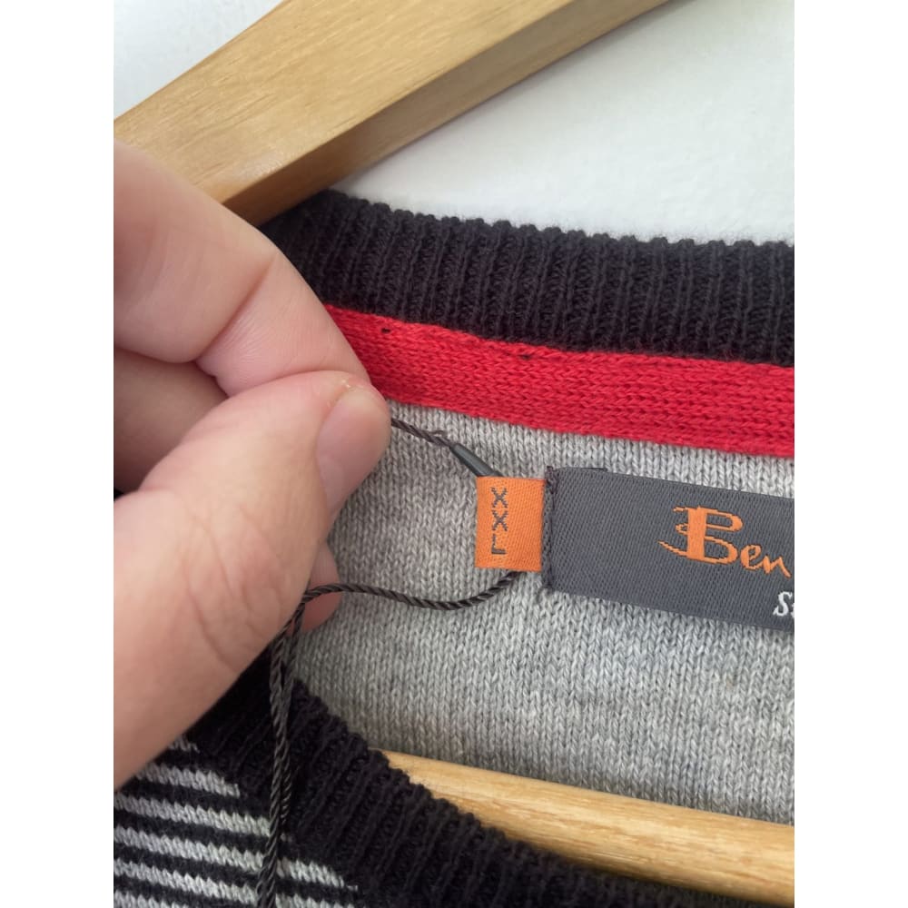 Bnwt ben sherman xxl cotton knit pullover rrp $159 - xxl - sweaters clothing & fashion - men - sweater - sweaters men’s