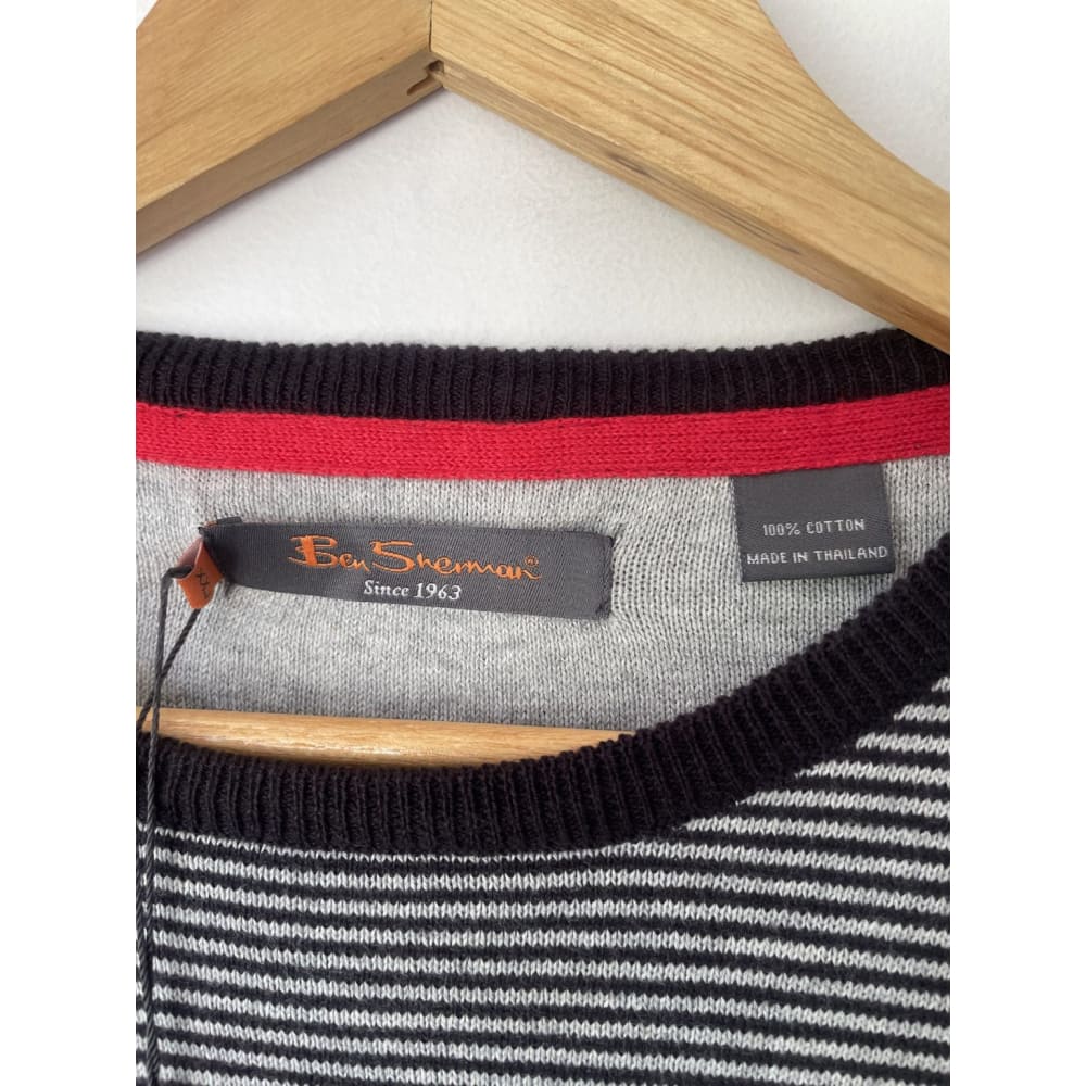 Bnwt ben sherman xxl cotton knit pullover rrp $159 - xxl - sweaters clothing & fashion - men - sweater - sweaters men’s