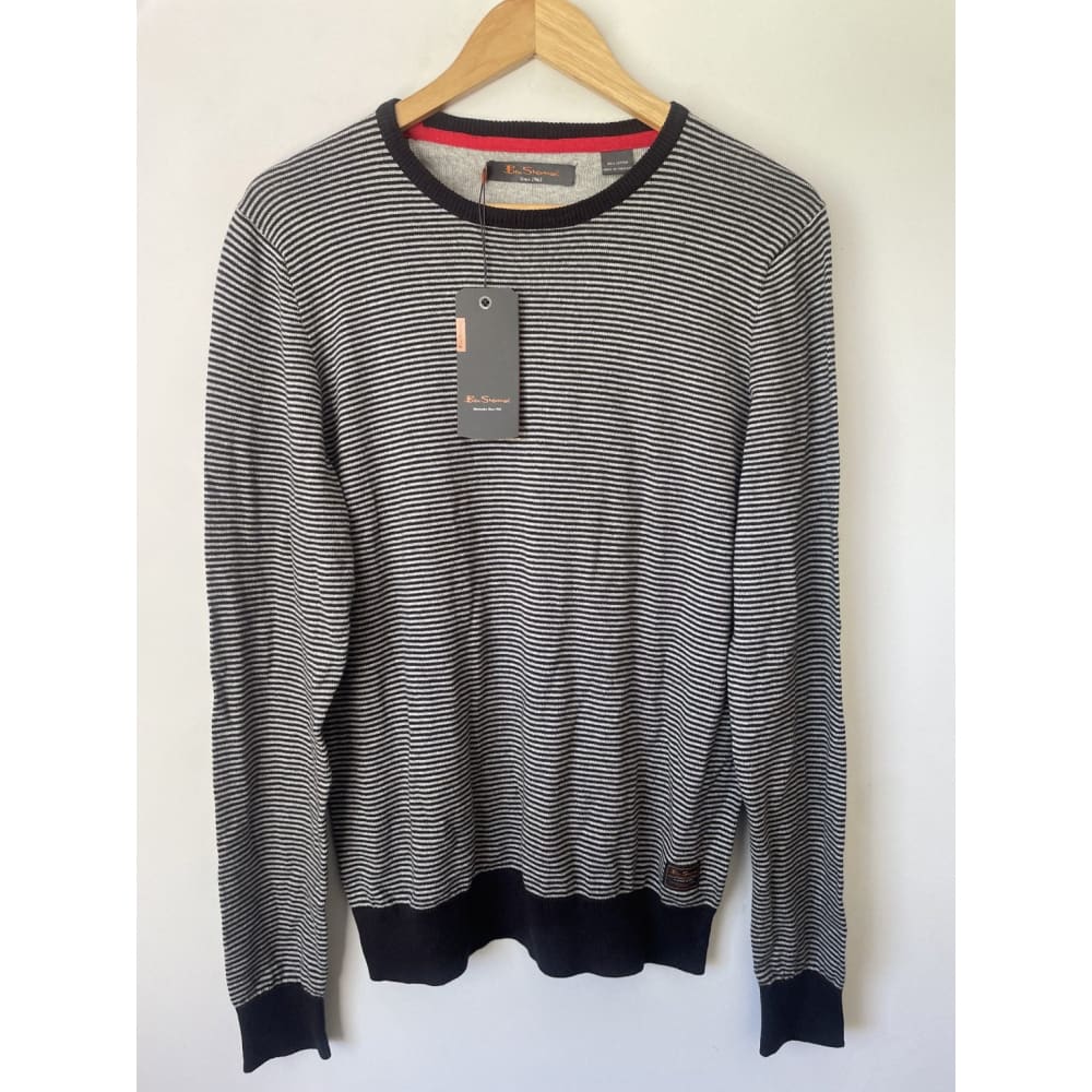 Bnwt ben sherman xxl cotton knit pullover rrp $159 - xxl - sweaters clothing & fashion - men - sweater - sweaters men’s