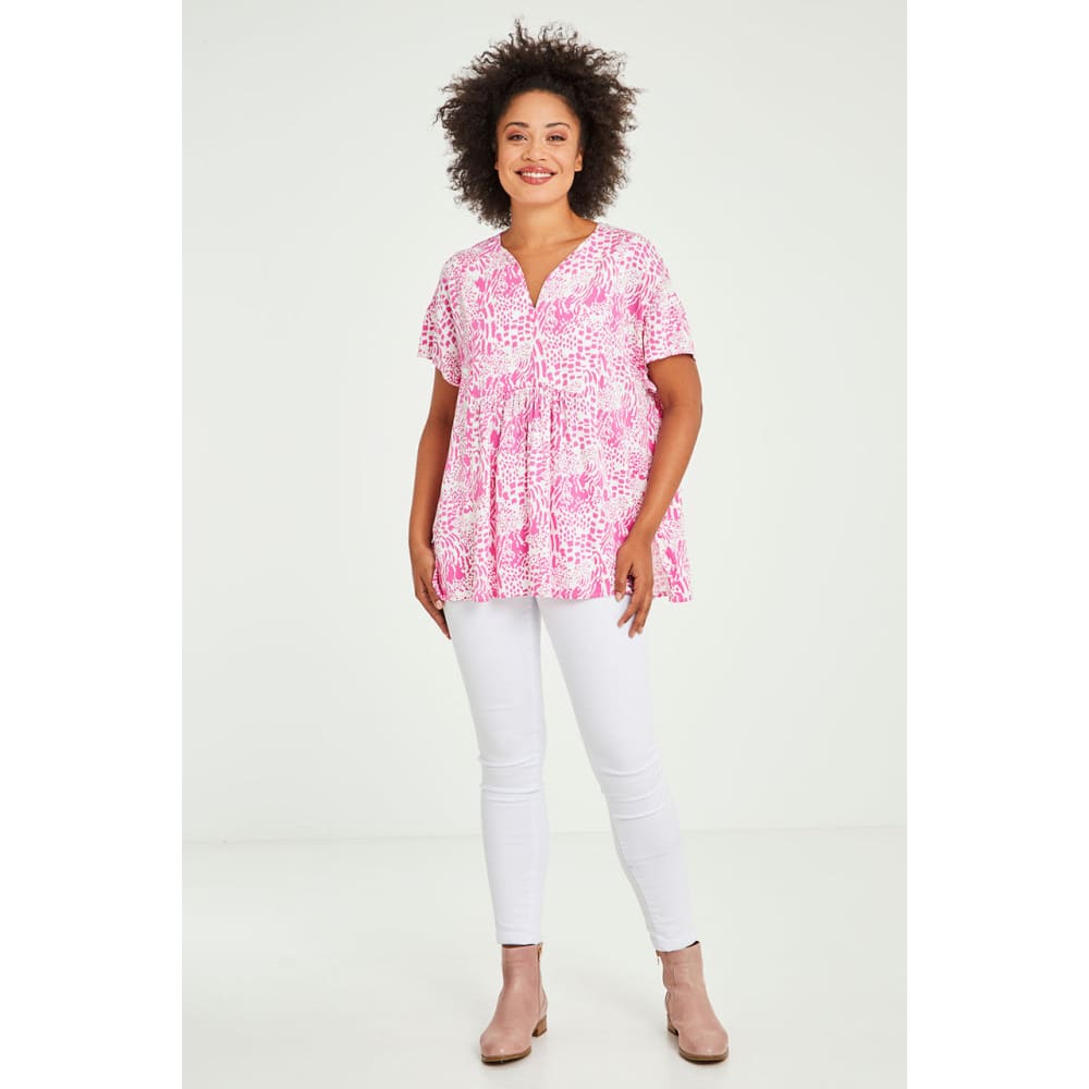 Betty basics peta blouse – mosaic print size 6 - blouses top women’s apparel