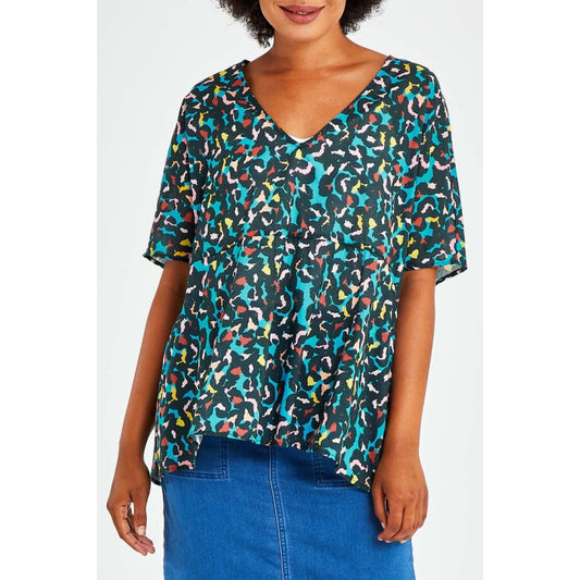 Betty basics santiago blouse botanic – size 6 - blouses top women’s apparel