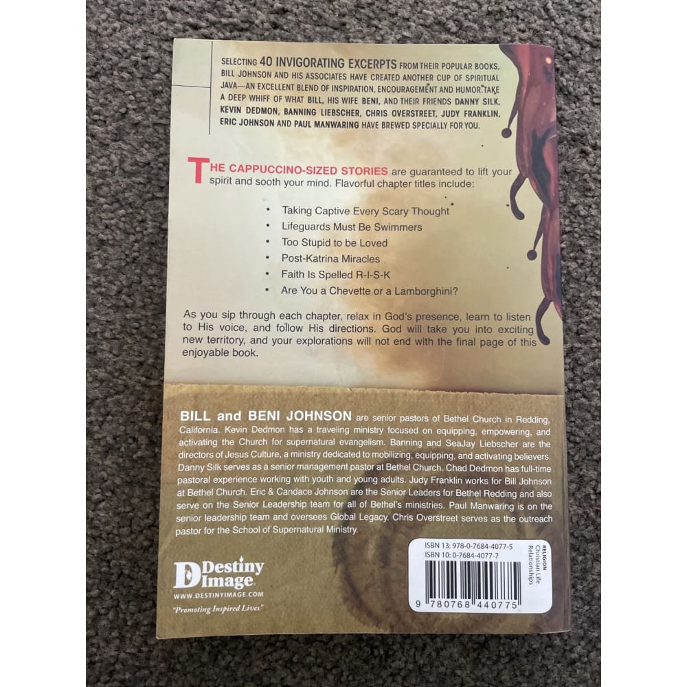 Walking in the supernatural: another cup of spiritual java - print books book - condition: used - religion