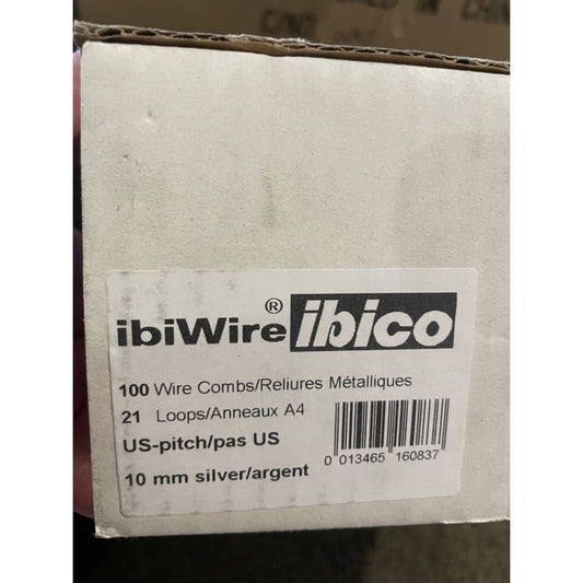 2x boxes ibico ibiwire a4 21 loop binding combs - binding combs & spines office supplies - stationery stationery