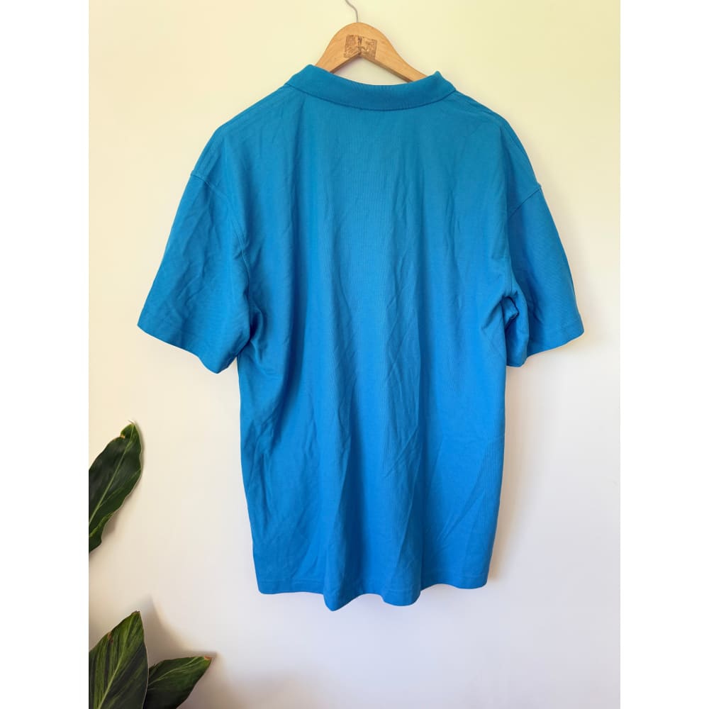 Biz collection size xl menās blue short sleeve polo shirt - polos tops menās apparel